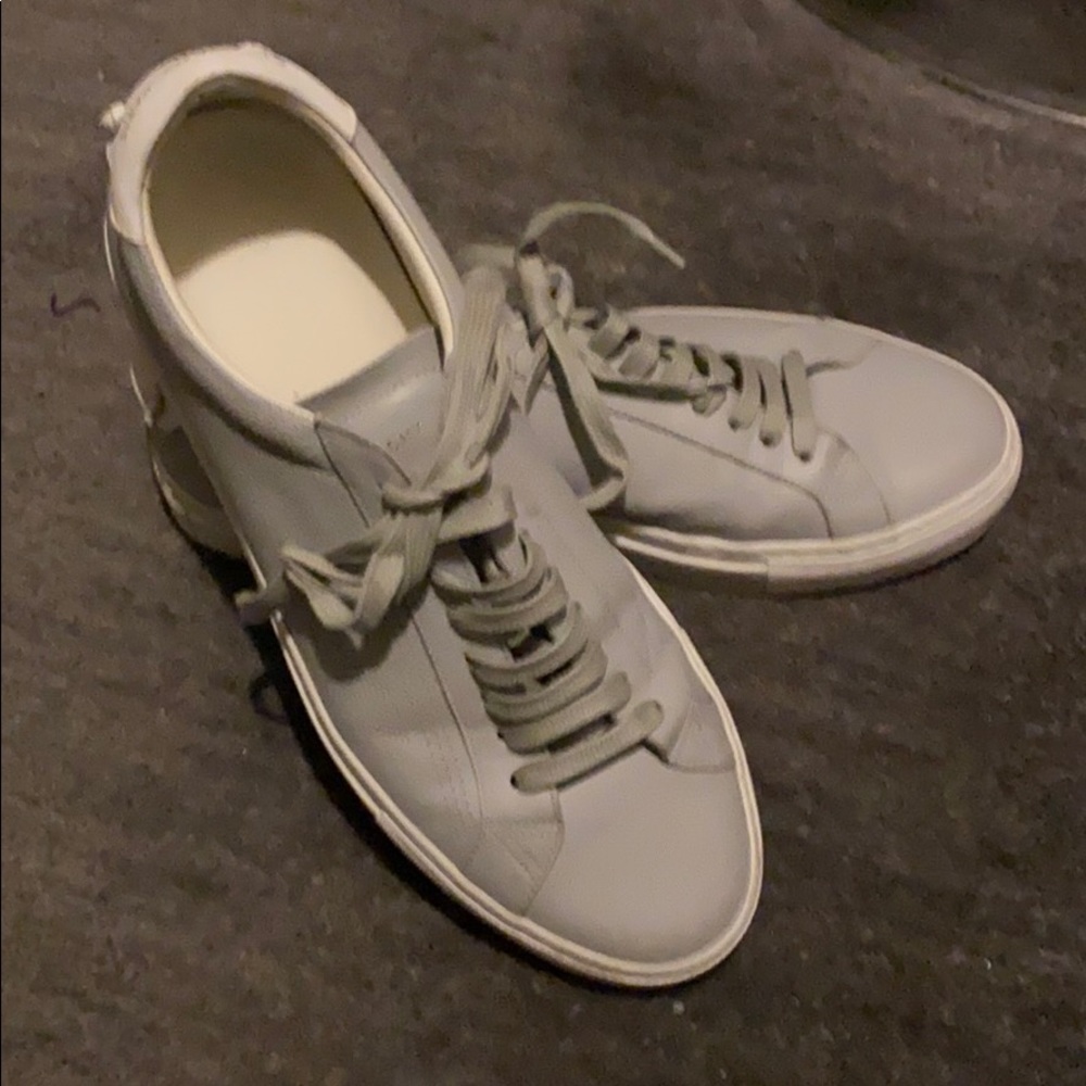 Givenchy Men's Gray Leather Sneakers